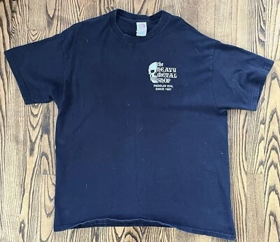 Camisa Negra The Heavy Metal Shop 2003 True Vintage Fuera de Uso XL SLC SLAYER Tom Araya  Foto 1 de 4