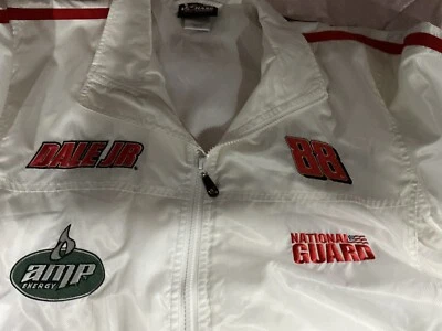 Chaqueta De Colección Dale Earnhardt Jr. Guardia Nacional Persecución Auténtica Talla Med Nascar Foto 1 de 4