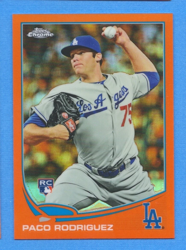 2013 Topps Chrome Orange Refractor #182 Paco Rodriguez Dodgers - Image 1 of 1