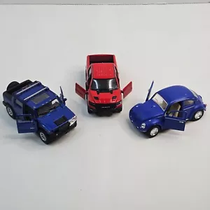 Kinsmart Lot of 3 Mixed Toys 2005 Hummer H2 2019 Red Ram 150 1967 Blue Volkswage - Picture 1 of 24