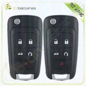 2 For Chevrolet Sonic Equinox 2012 2013 2014 2015 2016 Remote Key Fob Shell Case - Picture 1 of 7