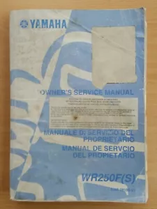 Yamaha WR250F S Owners service manual genuine factory Yamaha manual - Picture 1 of 1