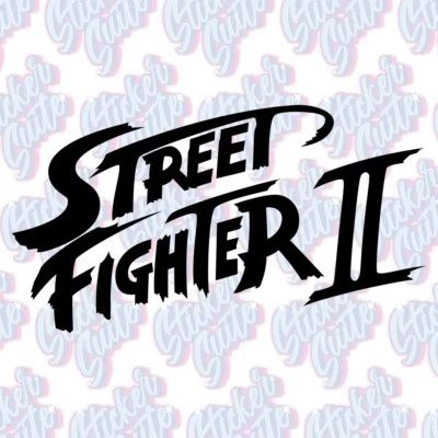 Street Fighter 2 Vinyl Decal - Choose Your Size & Colour! - Image 1 of 4