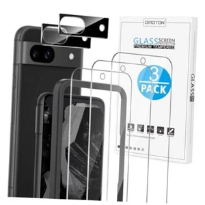 3+2 Pack for Google Pixel 8a Screen Protector, 3 Pack Pixel 8A-6.1 inch - Picture 1 of 8