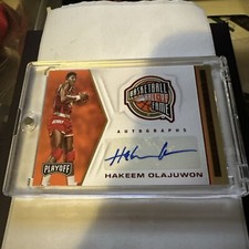 2019-20 Hakeem Olajuwon Auto Panini Chronicles Playoff Hall Of Fame