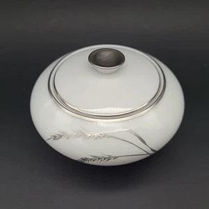 Rosenthal Handmalerei Munchen 683 P Platinum Wheat Lidded Sugar Dish - Picture 1 of 10