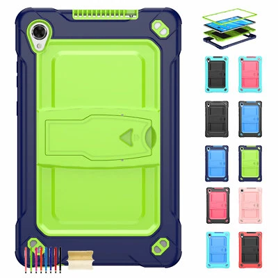 For Lenovo Tab M8 TB-8705F Silicone+PC Rugged Stand Tablet Cover+Shoulder Strap - Image 1 of 4