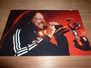 JONATHAN DAVIS signed 12X8 photo KORN + COA - Foto 1 di 3