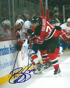 Signed  8x10 BRYCE SALVADOR New Jersey Devils Autographed Photo - COA - Picture 1 of 1