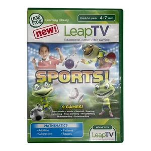 LeapFrog LeapTV Deportes! Videojuego activo educativo matemáticas matemáticas niños 4-7 - Imagen 1 de 8