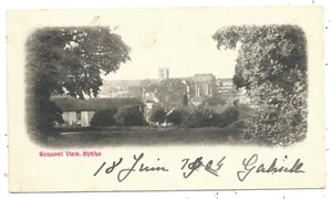 KENT - GENERAL VIEW, HYTHE 1904 Postcard to BELGIUM - Picture 1 of 1
