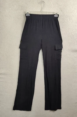 Брюки женские Drew очень маленькие черные вискозная смесь эластичные на талии повседневный крой - Изображение 1 из 4