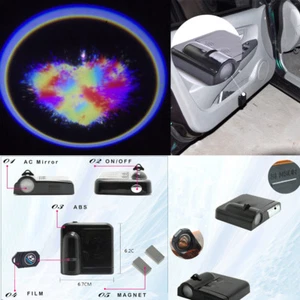 Luz LED para puerta de coche corazón colorido inalámbrico sombra fantasma para BORA GOLF GTI GL278 - Imagen 1 de 13
