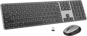 Ausdom Wireless Keyboard and Mouse Combo: 2.4Ghz Cordless Silent Keyboard Mouse - Picture 1 of 9