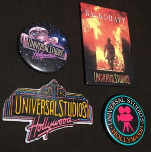 Lot of 4 Universal Studios Refrigerator Magnets ET Backdraft Hollywood - Picture 1 of 7