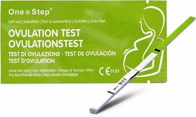 20 x One Step Green Line Ovulationstest Streifen 20 miu/ml LH Eisprung - Bild 1 von 4