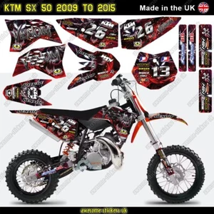 Adesivi decalcomanie grafiche KTM 50 SX 2009 – 2015 F – VENOM - Foto 1 di 2