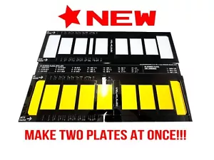 Kit de espaciado de plantilla de placa de regulación de número 3D DUO 4D - 520 x 111 mm placas oblongas estándar - Imagen 1 de 23