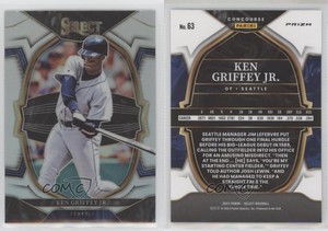 2023 Panini Select Concourse Silver Prizm Ken Griffey Jr #63 HOF