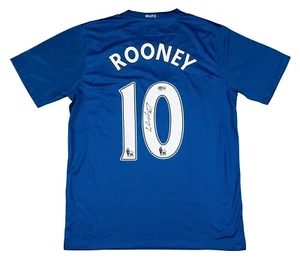 Wayne Rooney Manchester Autographed Signed United Blue Jersey Beckett Beckett - Picture 1 of 3