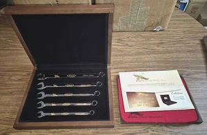 SNAP-ON TOOLS COLLECTORS EDITION 24K LETTER GOLD EAGLE WRENCH SET SERIES TT383 - Picture 1 of 9