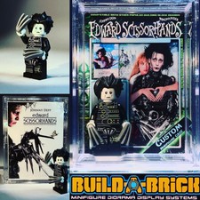 Edward Scissorhands Custom Mini Action Figure w Case & Lego Stand 401 Minifigure