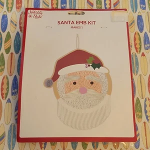 Kit Bordado Papá Noel Adorno Colgante Decoración Kit - Hace 1 - Estilo Vacacional - Nuevo - Imagen 1 de 2