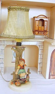 Goebel Hummel Original LAMP & CHARACTER FIGURES Porcelain Showcase Display Set! - Picture 1 of 11