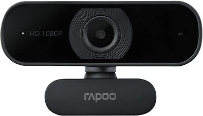 Rapoo XW180 Full HD Webcam 1080P 80 Field of View Fixed Focus Noise Cancelling U - Bild 1 von 4