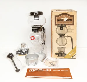 VTG HARIO MCA-3 Coffee Siphon Syphon for 3 Cup Mocha Japan New Open Box RD LK - Picture 1 of 18