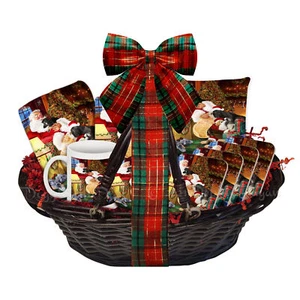 Afghan Hound Dog Gift Basket Christmas Blanket Pillow Magnet Mug Coaster - Picture 1 of 7