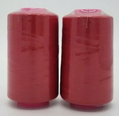 2-Pack Big Spools Sewing Serger Quilting Multi Purpose T27 Thread 6000 YDS Cone - Image 1 of 4