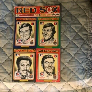 1975 BOSTON REDSOX SUPERSTARS 6-CARDS YAZ FISK LYNN EVANS JENKINS-FACTORY SEALED - Picture 1 of 10