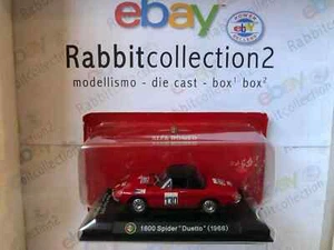 DIE CAST 1/43 "1600 SPIDER DUETTO (1966) N° 130 RED "ALFA COLLECTION - Picture 1 of 2