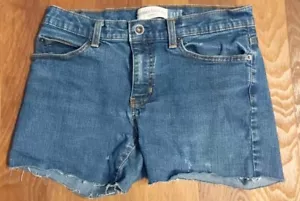 Gap stivaletto donna moderno taglio jeans pantaloncino taglia 4 lavaggio medio denim invecchiato - Foto 1 di 7