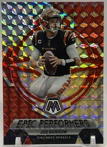 Joe Burrow Epic Performers Silver Mosaic Prizm 2023 Panini Mosaic #EP-JB Bengals - Picture 1 of 6