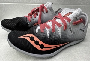 Saucony Carrera XC4 Flats S19067-1 Women's Gray, Black & Red - Picture 1 of 8