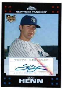 2007 TOPPS CHROME SEAN HENN #360 ROOKIE REFRACTOR AUTO #/500 (ref 0832) - Picture 1 of 1