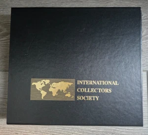 International Collectors Society Storage box, fastens close, Black and Red - Picture 1 of 3