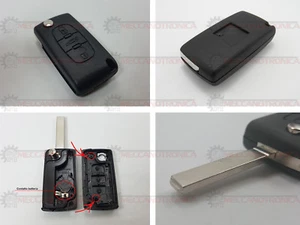 GUSCIO COVER CHIAVE PEUGEOT 207 307 407-CITROEN C2 C3 C4 C5 ECC.3 TASTI(B)(LPB) - Imagen 1 de 1