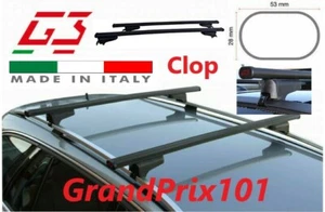 BARRE PORTATUTTO G3 CLOP FIAT IDEA dal 2004 con Rails - mancorrenti - in Acciaio - Foto 1 di 1