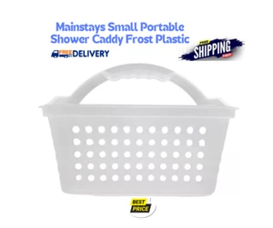 Mainstays Small Portable Shower Caddy Frost Plastic - Picture 1 of 6