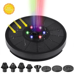 LED Solar Power Water Fountain Pump Bird Floating Fountain Pond Garden Decor 6.3 - Picture 1 of 13