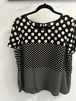 Блузка Talbots шелковая в горошек - Изображение 1 из 4