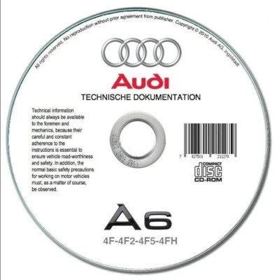 Audi A6 (C6) 2005-2011 Manual De Taller En CD - Imagen 1 de 4