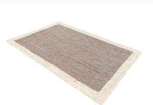 Rug 100% Natural Jute Braided Carpet Handmade Runner Rustic Look Floor Area Rug - Picture 1 of 9