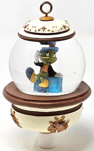 Extremely Rare Disney Christmas Ornament Snow globe w/ Jiminy Cricket - Picture 1 of 7