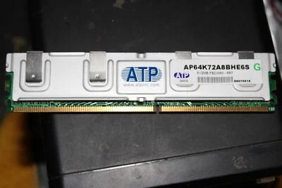ATP 1GB 2Rx8 PC2-5300F DDR2-667 FB-DIMM ECC Server RAM - Image 1 of 3