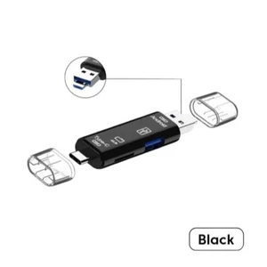 🔥 ALL IN ONE Micro SD Card Reader Flash Drive Type C USB Memory Card Adapter - Picture 1 of 2