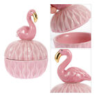 Flamingo Ceramic Trinket Box Set for Jewelry Storage
